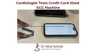 Cardiologist tests out credit card sized ECG machine Profile