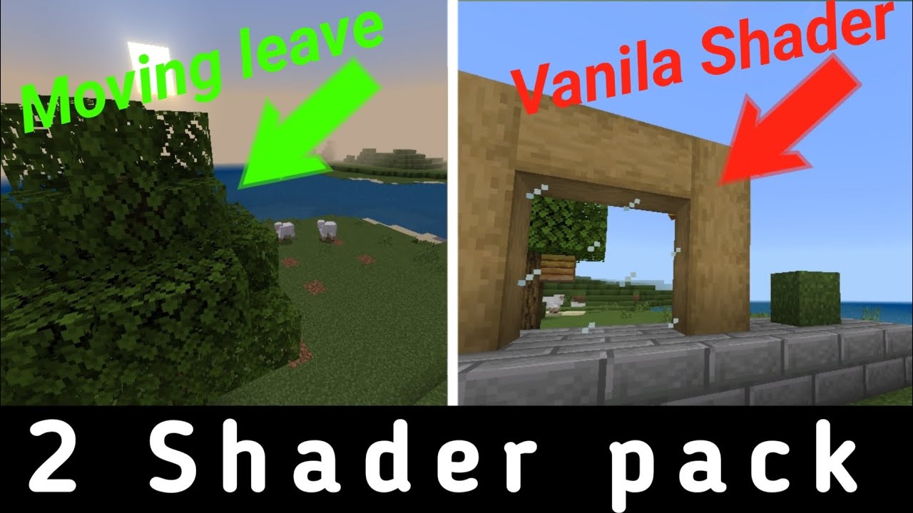 2 Shaders For Minecraft PE| vanilla shader - YouTube
