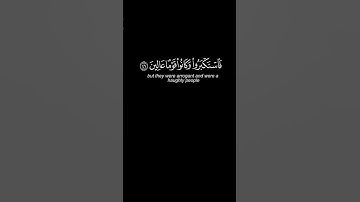 ثم ارسلنا موسى و اخاه هارون   |  سورة المؤمنون  | قران شاشة سوداء كروم |  quran black chrome