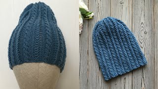 ИДЕАЛЬНАЯ ШАПКА СПИЦАМИ НА ВЕСНУ! KNITTED HAT