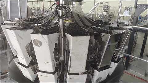 16 head multihead weigher tray filling line#One point two