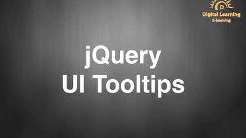 5 jQuery UI Tooltips | Online Training Download app from below link