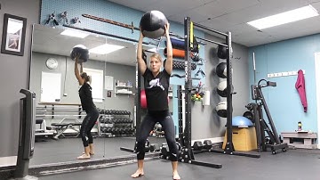 Medicine Ball Overhead Squat