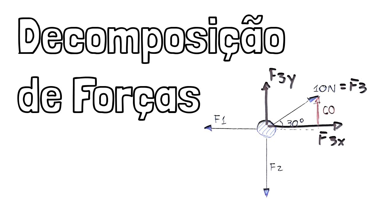 EXERCÍCIO DE DECOMPOSIÇÃO DE FORÇAS | Juan Takara