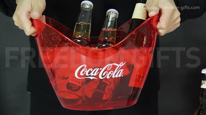 Coca cola ice bucket with lid