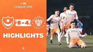 Highlights | Portsmouth v Blackpool