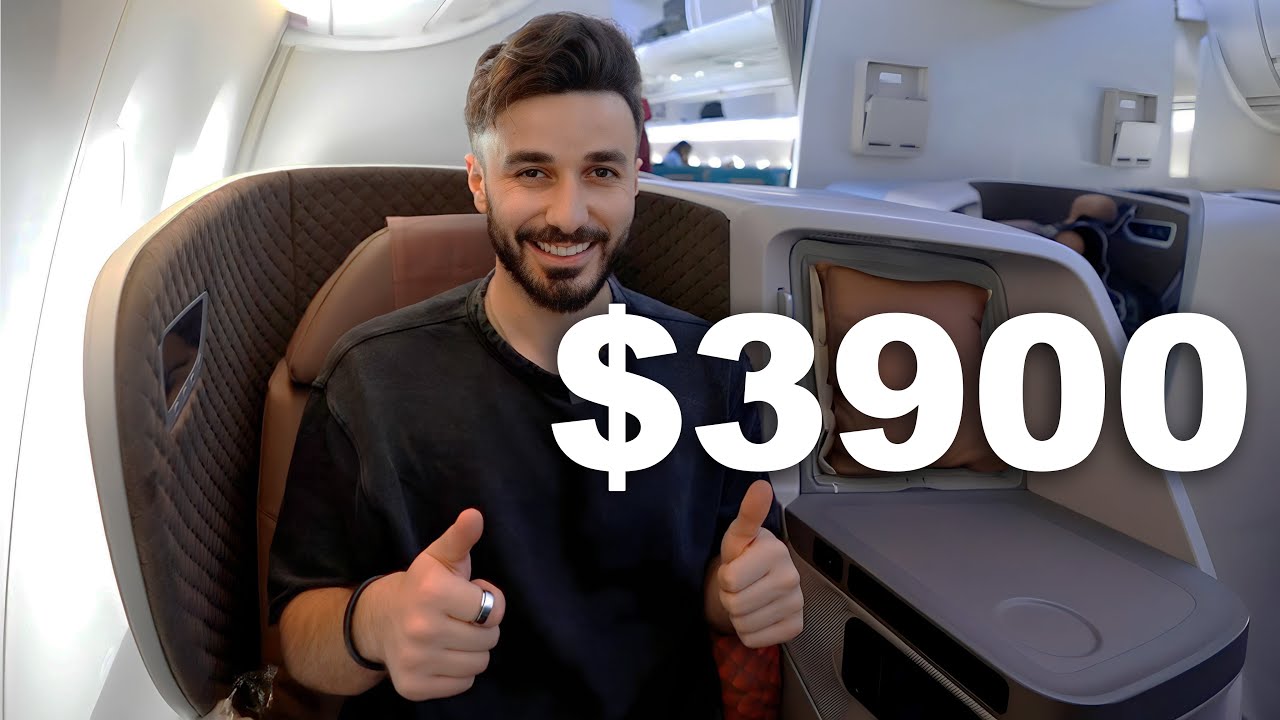 تجربتي على درجة رجال الاعمال بافضل طيران في العالم 🇸🇬 ($3900)