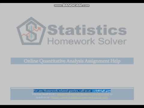 Online Quantitative Analysis Assignment Help