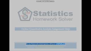 Online Quantitative Analysis Assignment Help