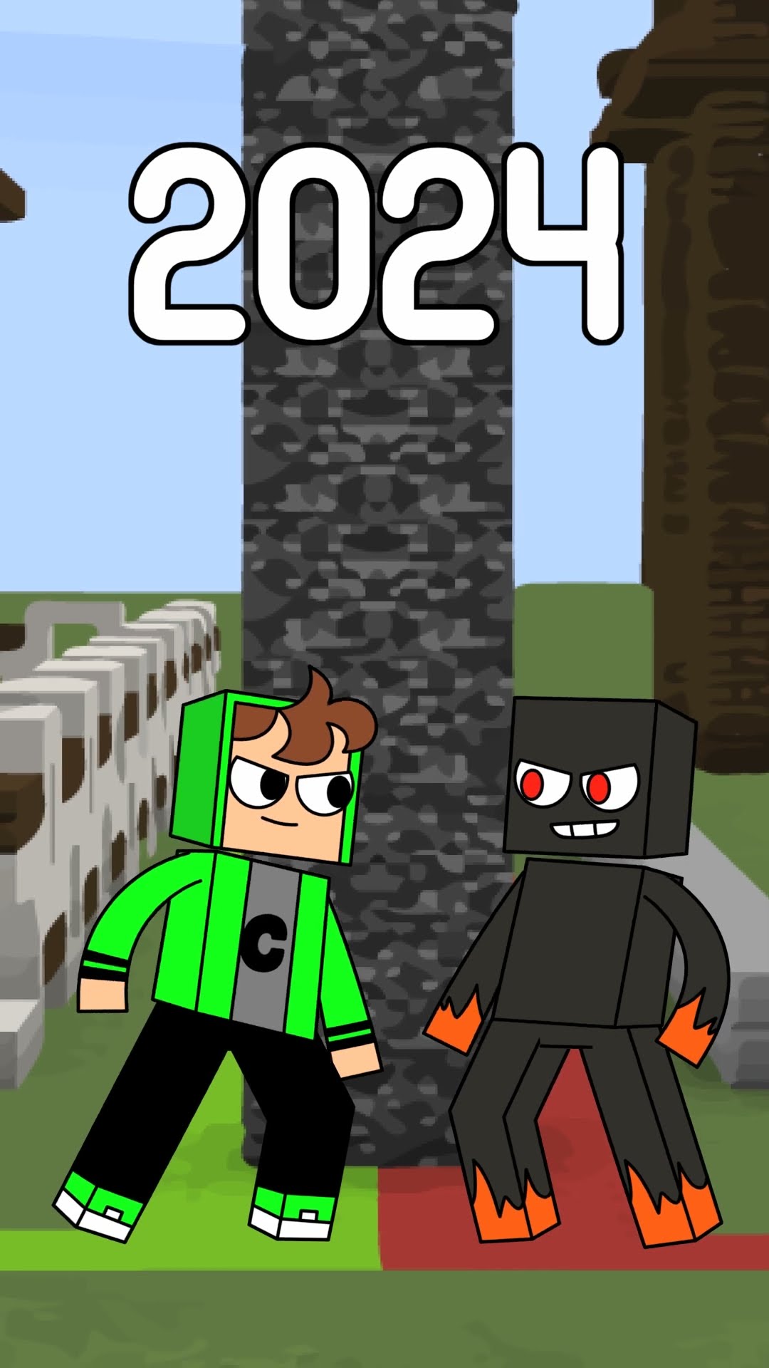2010 x 2018 x 2024 no Minecraft!