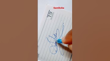 Samiksha | Signature |  copperplate calligraphy #calligraphy #shorts #viral #art #artist #trending