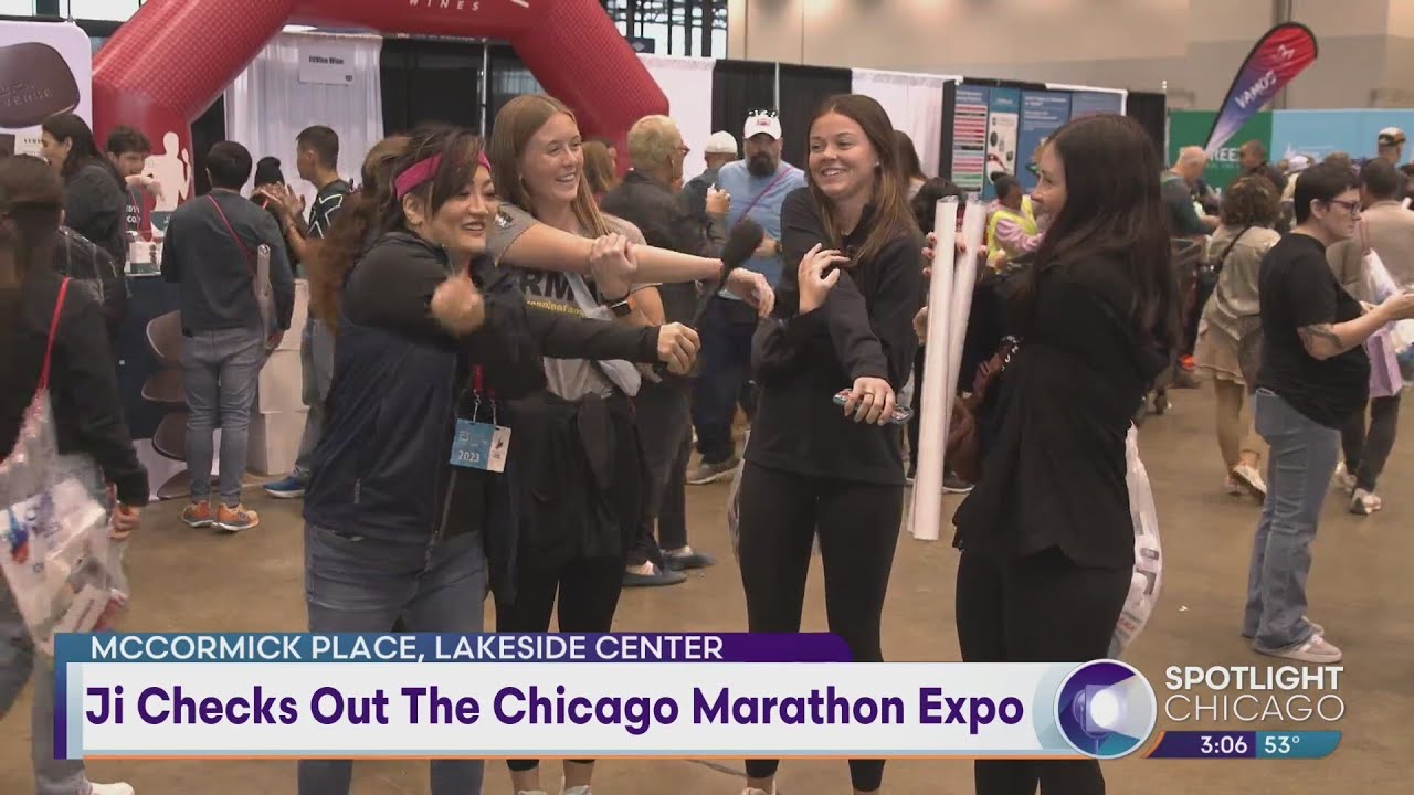 Ji Checks Out The Chicago Marathon Expo - YouTube