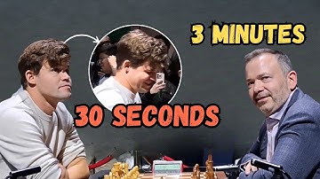 30 Seconds vs 3 Minutes | Magnus Carlsen Plays With Insane Time Odds