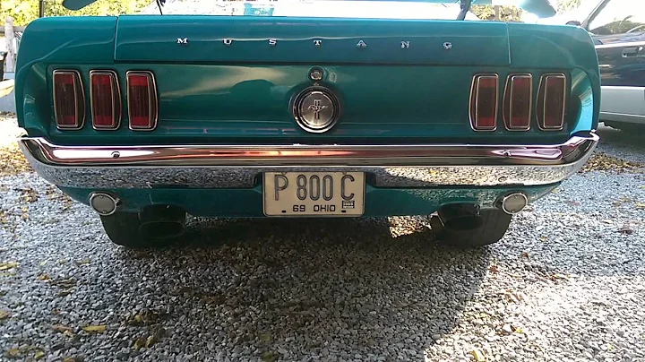 427 FE Ford Mustang, idle with Borla mufflers