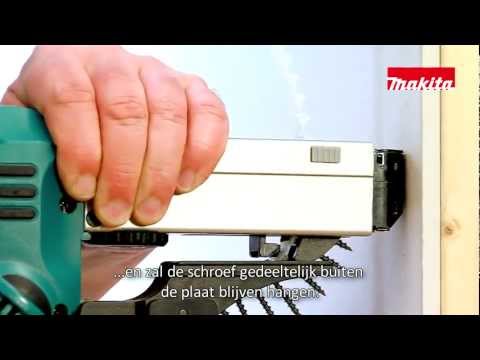 Schroefautomaat voor seriematig schroeven van gipsplaat: hoe stel je deze in?