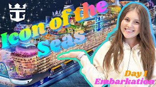 Embarkation Day on the ICON of the SEAS – the World's Largest Cruise Ship! 🚢🌊💖
