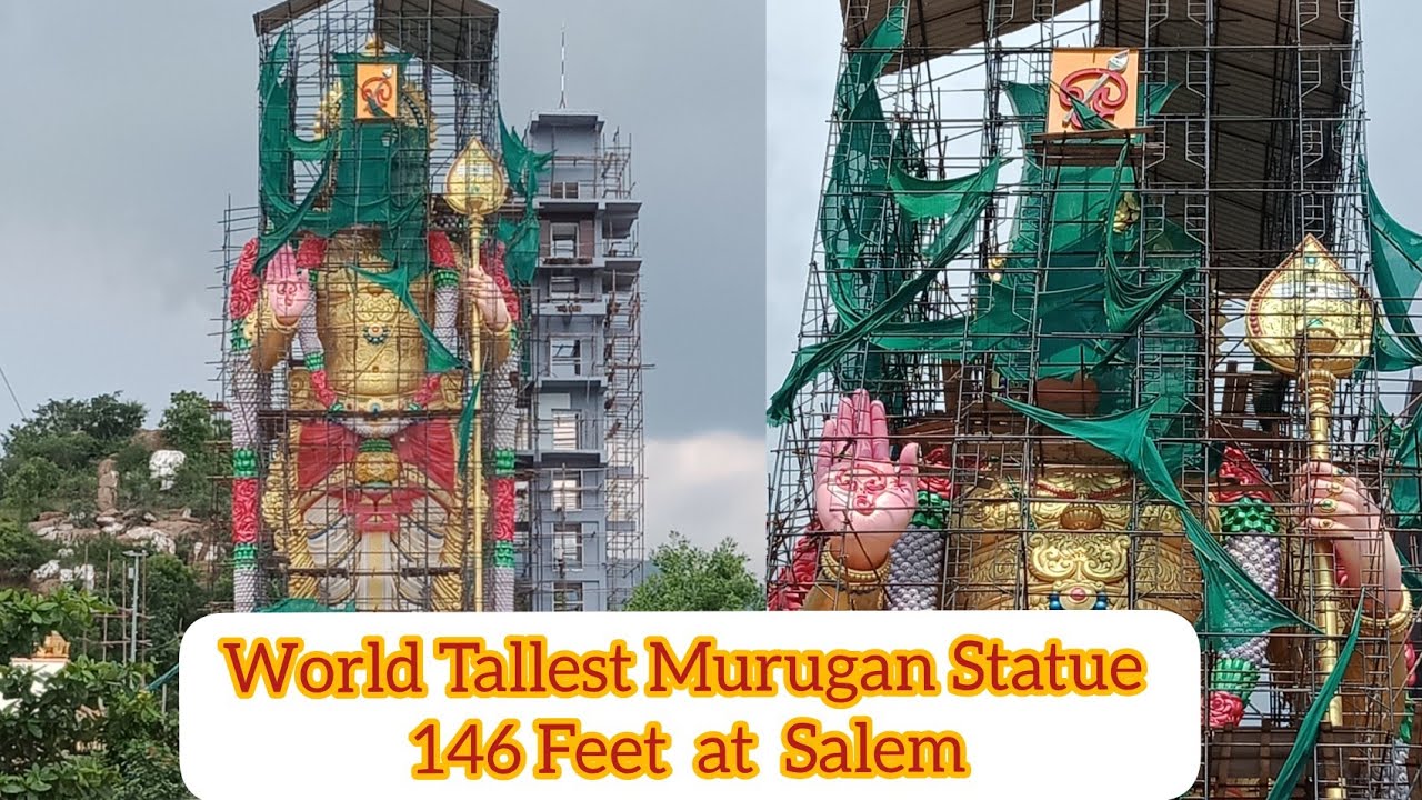 2. Salem 146 Feet Murugan Temple | Puthiragoundampalayam Salem | Asia's