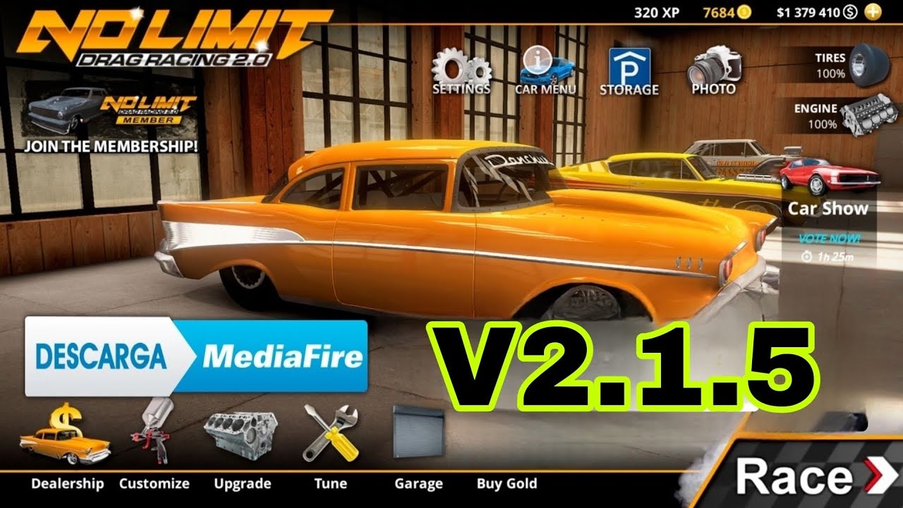 Limit Drag Racing 2 Mod Apk 2.1.5 l Dinero y