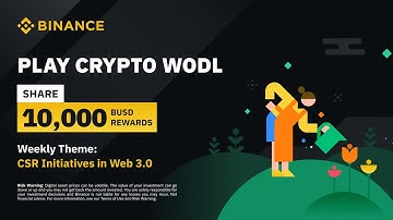 BİNANCE WODL  ANSWERS TODAY |8 LETTERS| THEME CSR INİTİATİVES İN WEB 3.0 BİNANCE WODL LİST GÜNCEL