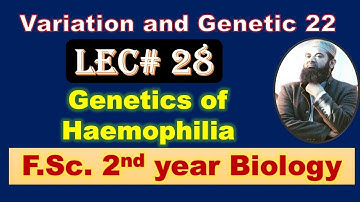 Biology chapter 22 Lecture No.28 Genetics of haemophilia F.Sc. (2nd Year)