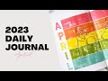 DAILY JOURNAL 2023 | April Title Page + February Flip Through