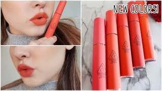 3CE Velvet Lip Tint Review NEW COLORS!