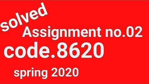 aiou solved Assignment code 8620 spring 2020