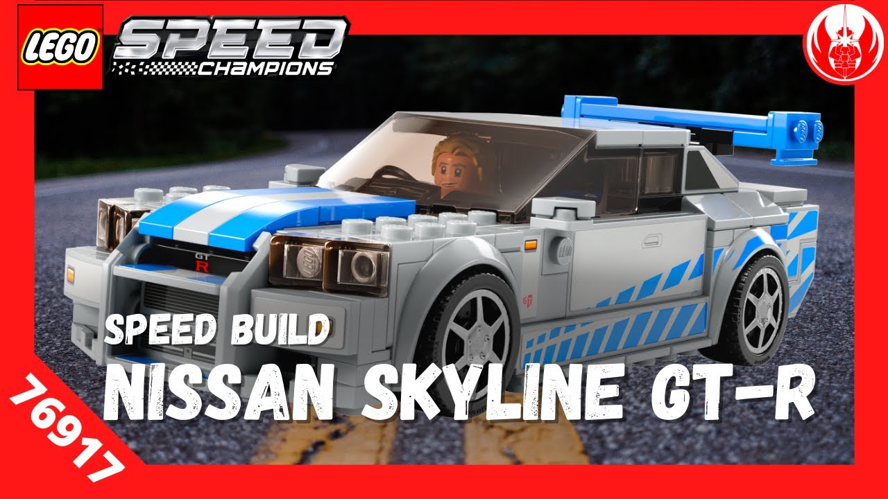 Lego Speed Champions 76917 Nissan Skyline GT R R34 2 Fast 2 Furious  Unboxing & Speed Build 