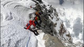 Everest / Hillary / Climber's body at Hillary Step.