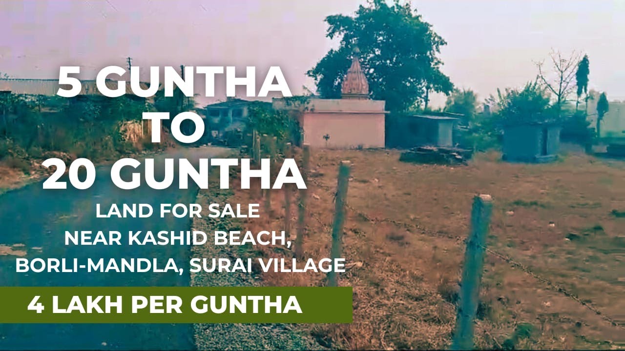 Villa Plots Near Kashid Beach l 5 to 20 Guntha Land for sale 📲 8419911199