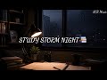Rainy Night Study 🌧️ Deep Focus Ambience