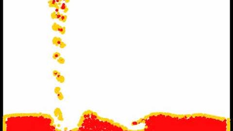 Fluid Simulation: Surface tension, wave (SPH)