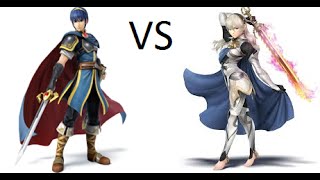 Smash 4 Marth vs Corrin