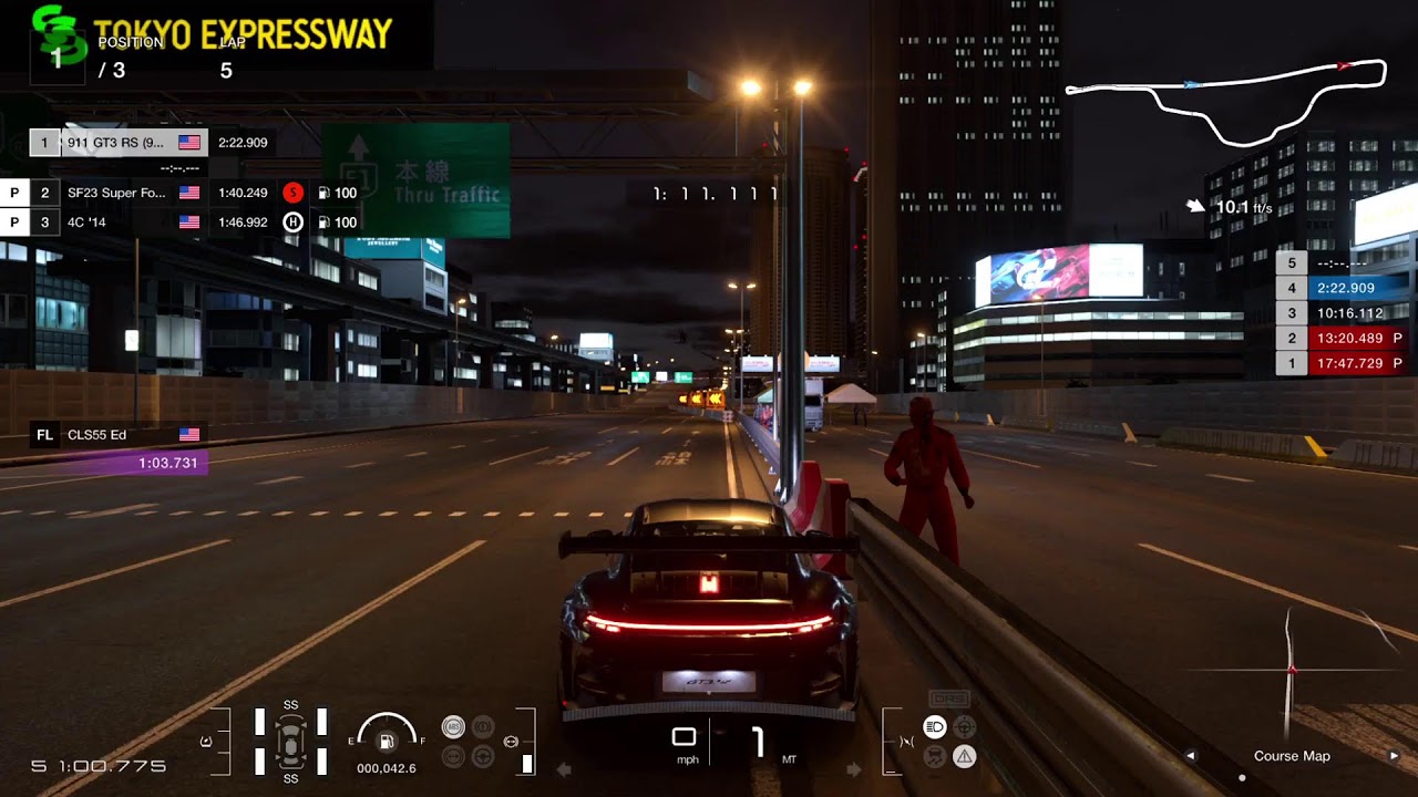 Playing gran Turismo On a thrustmaster t-80 wheel.