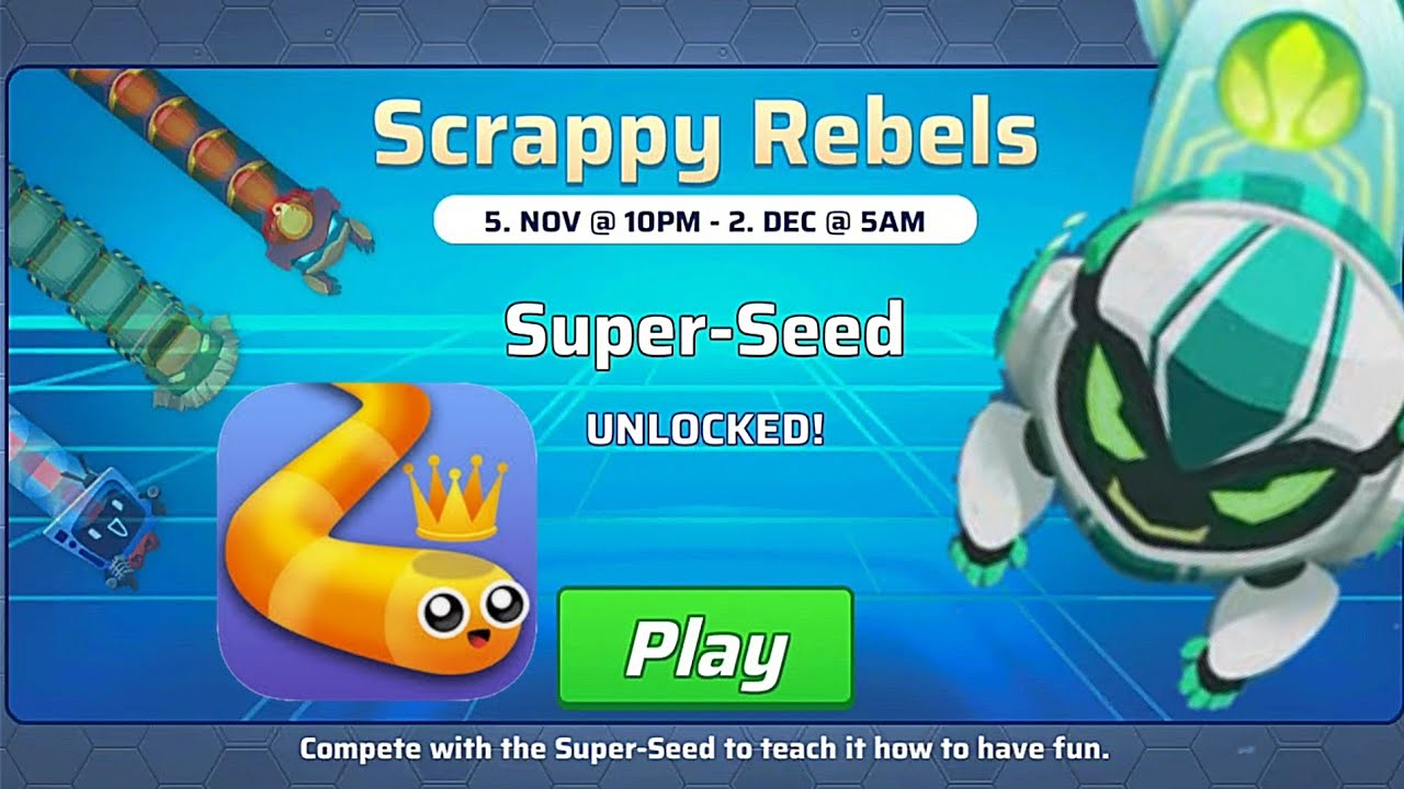 SNAKE.IO SUPER-SEED UNLOCKED AND MULTIPLAYER DOMINATION