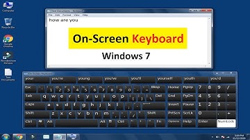 On Screen Keyboard In Windows 7 | Computer Me Keyboard Kaise Laye Windows 7
