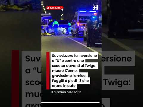 Video Scontro Suv-scooter in Versilia, muore 17enne, in fuga occupanti auto