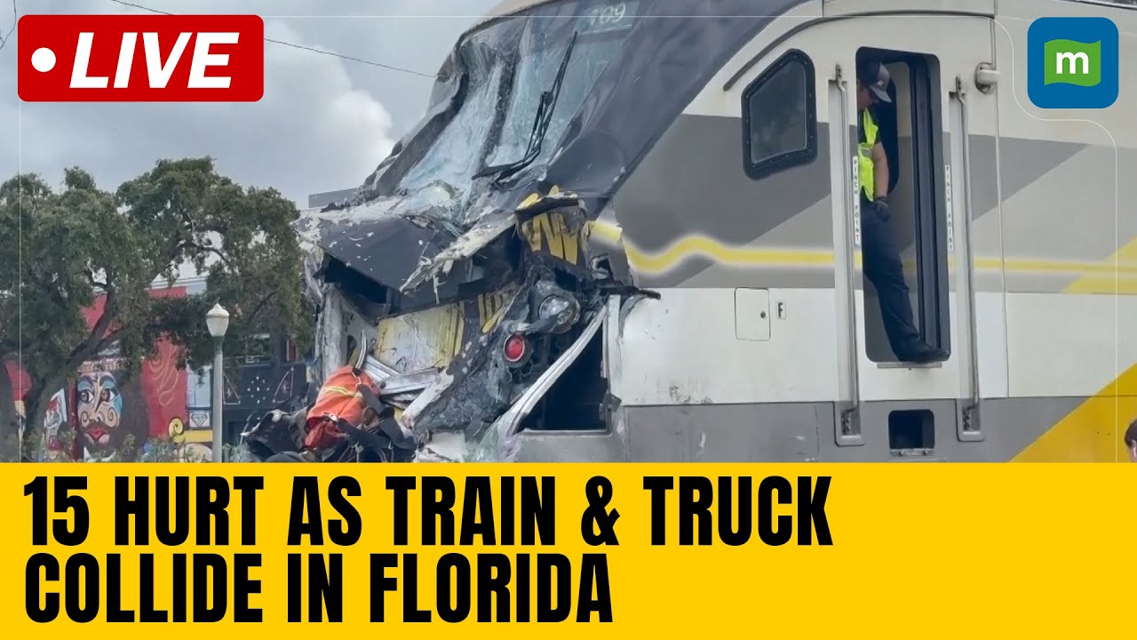 Live: 15 hurt as passenger train strikes fire truck at Delray Beach ...
