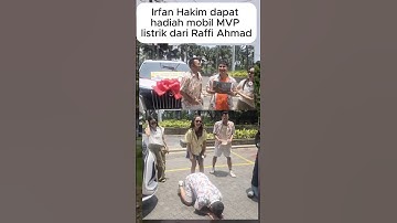 Irfan Hakim dapat hadiah mobil MVP listrik dari Raffi Ahmad