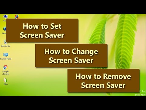 How to Set Screen Saver | How to Change Screen Saver | How to Remove Screen Saver hqdefault