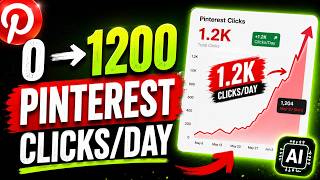 🔥 From 0 To 1,200 Pinterest Clicks Per Day