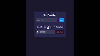 To-do-app Using JS and Tailwind CSS #coding