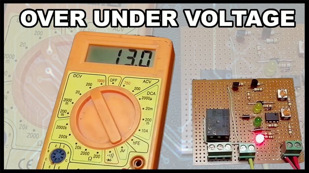 How to make over under voltage protection circuit - YouTube