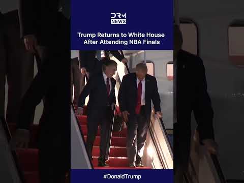 WATCH: President Donald Trump Returns to White House After Attending NBA Finals | DRM News | AC1C