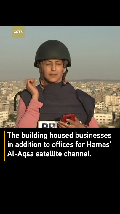 Al Jazeera journalist reports live as building hit by Israel airstrike