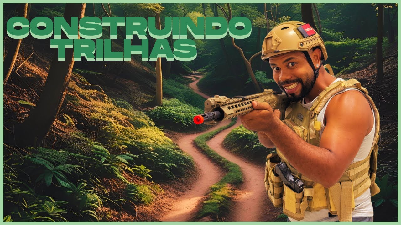 CONSTRUINDO TRILHAS NA MATA PARA JOGAR AIRSOFT !