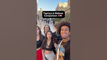 Tigrinya and Maltese 🇪🇷🇲🇹 #eritrea #malta #tigrinya #maltese