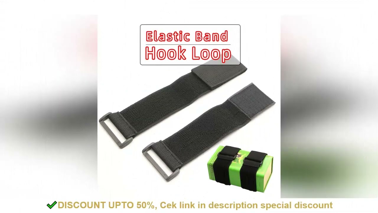 Elastic Band Hook Loop Customizable Elastic Reverse Buckle Nylon Cable Ties Straps Sticky Fastener T