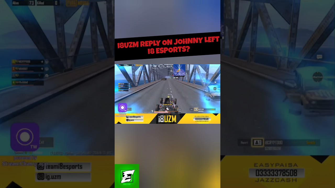 i8UZM REPLY ON JHONNY LEFT I8 ESPORTS? 
