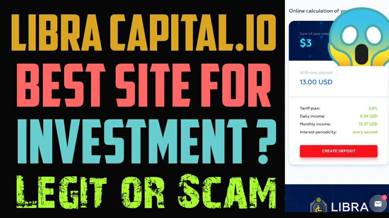 Libra Capital ... Best Investment Site 😱😱 ... Site review Min deposit - 3$ ..